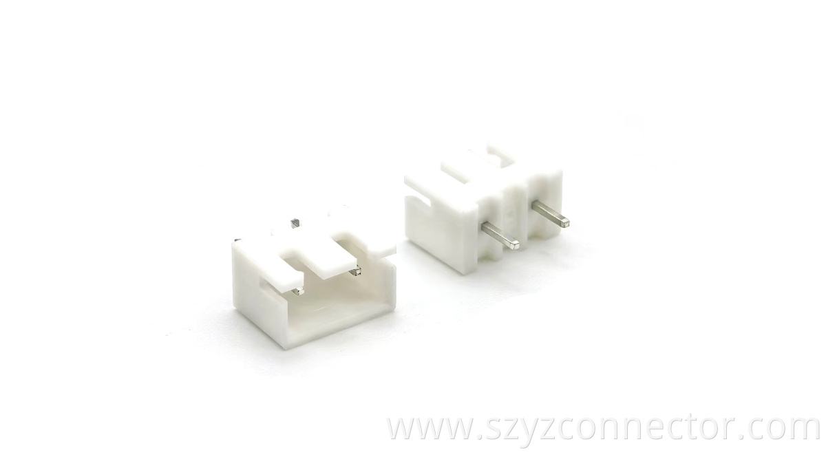 Wafer XH2.5 Connector Straight DIP NL66 White Missing Middle Pin Without Kinked Pin 3P
